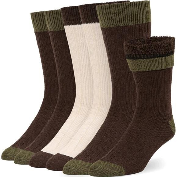 3 Pairs Women's Thermal Wool Socks Moisture Wicking and Breathable Boot Socks - Picture 1 of 2